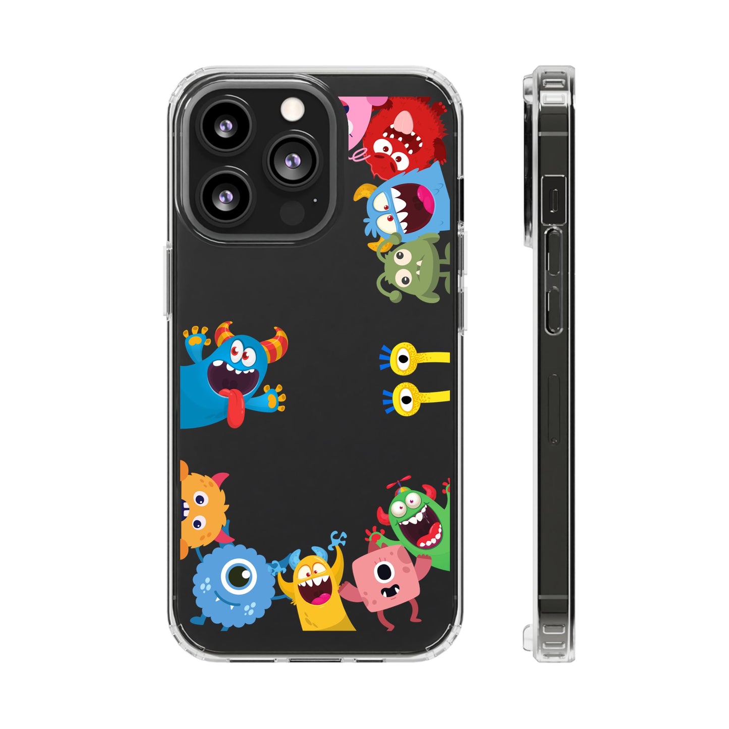 Monster Party Clear Phone Case