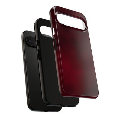Vintage Burgundy Cherry Phone Case – Elegant Floral Design for iPhone 17 & Samsung Galaxy | Tough Protective Cover - JGUS
