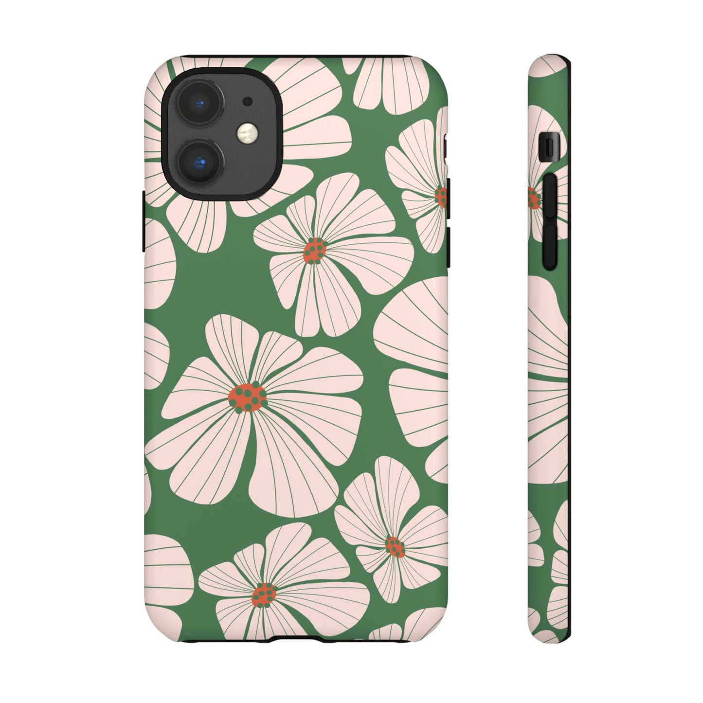 Retro Floral Abstract Phone Case – Vintage 70s & 80s Aesthetic for iPhone & Samsung - JGUS