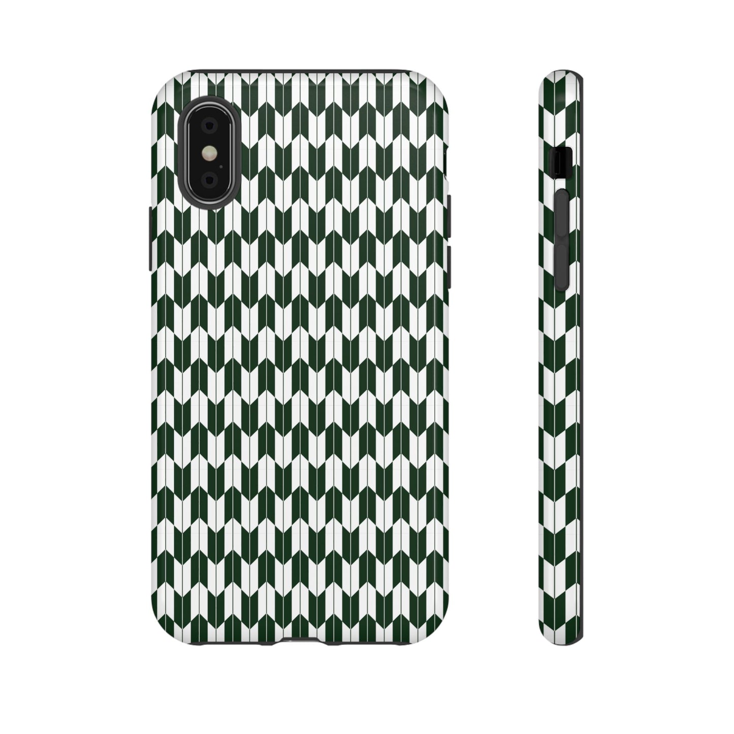 Green Harmony Geometric Phone Case – Durable, Slim, and MagSafe Compatible - JGUS