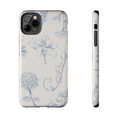 Jasmine Sketch Phone Case – Artistic Design, Slim, Durable & MagSafe Compatible