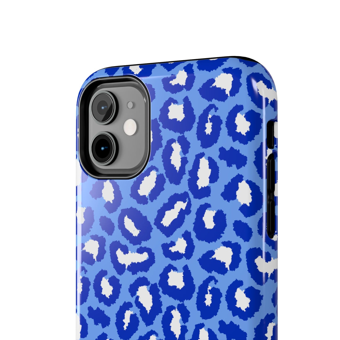 Leopard Vibes - Blue Edition Phone Case for iPhone & Samsung - Stylish & Durable Animal Print Case