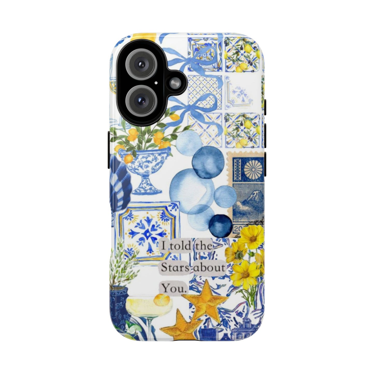 Lemon summertime collage Phone Case