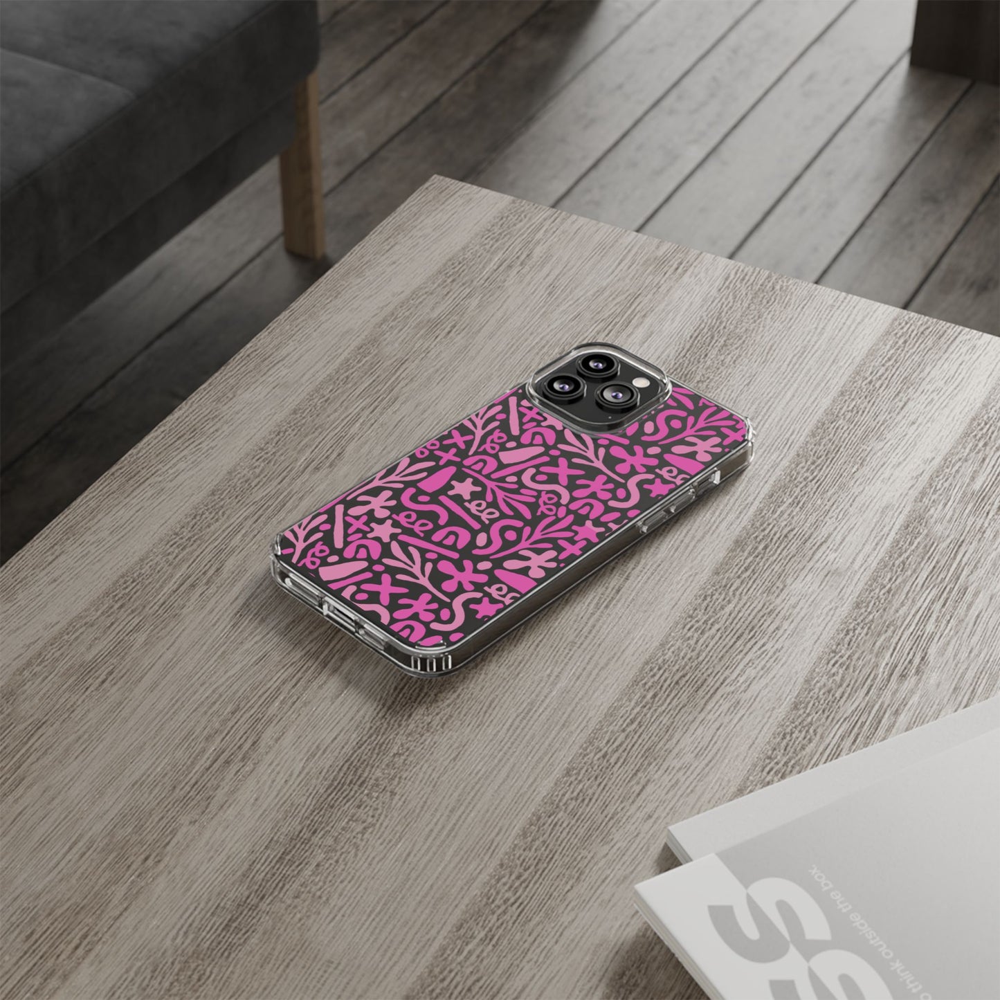 Abstract Vibes Clear Phone Case