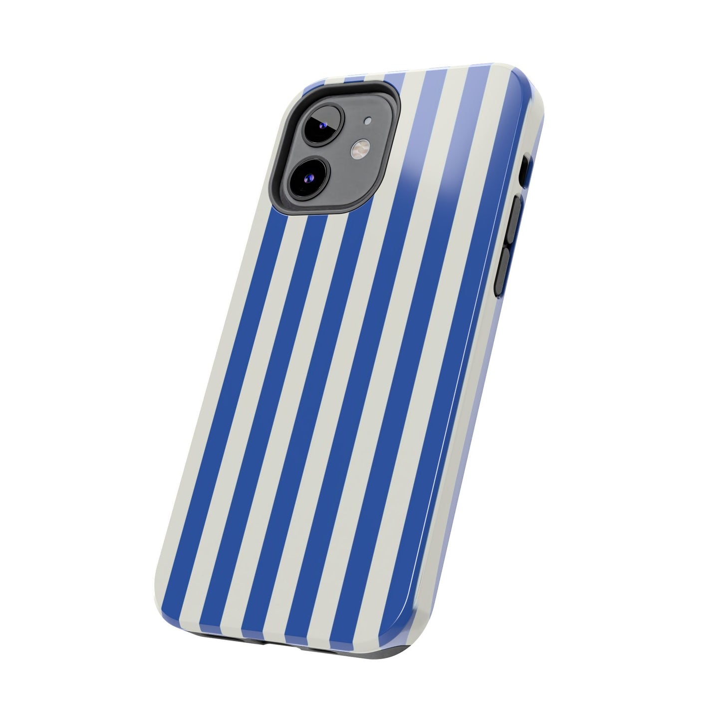 Blue White Striped Phone Case