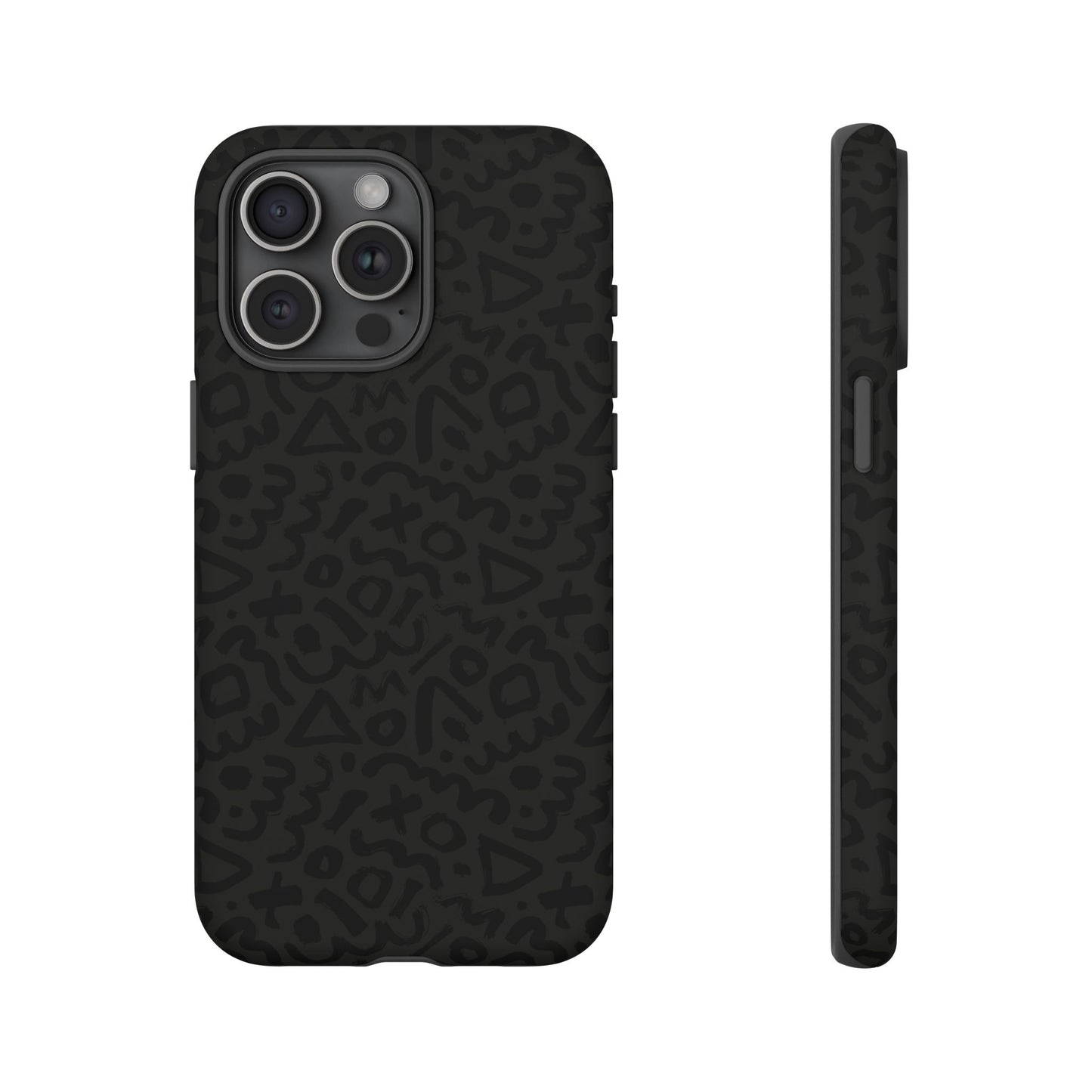 Retro Geometric Vibes Phone Case – 80s 90s Vintage Abstract Pattern for iPhone & Samsung - JGUS