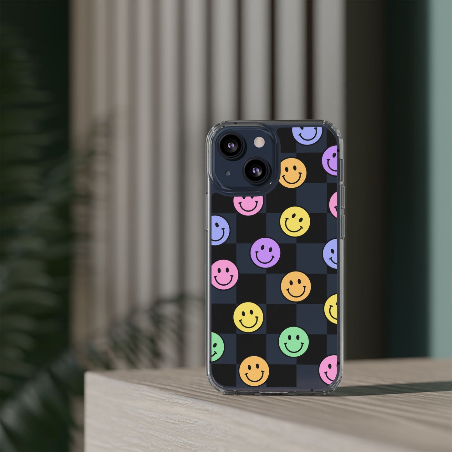 Happy Vibes Clear Phone Case