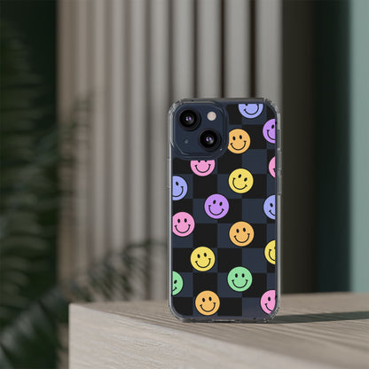 Happy Vibes Clear Phone Case