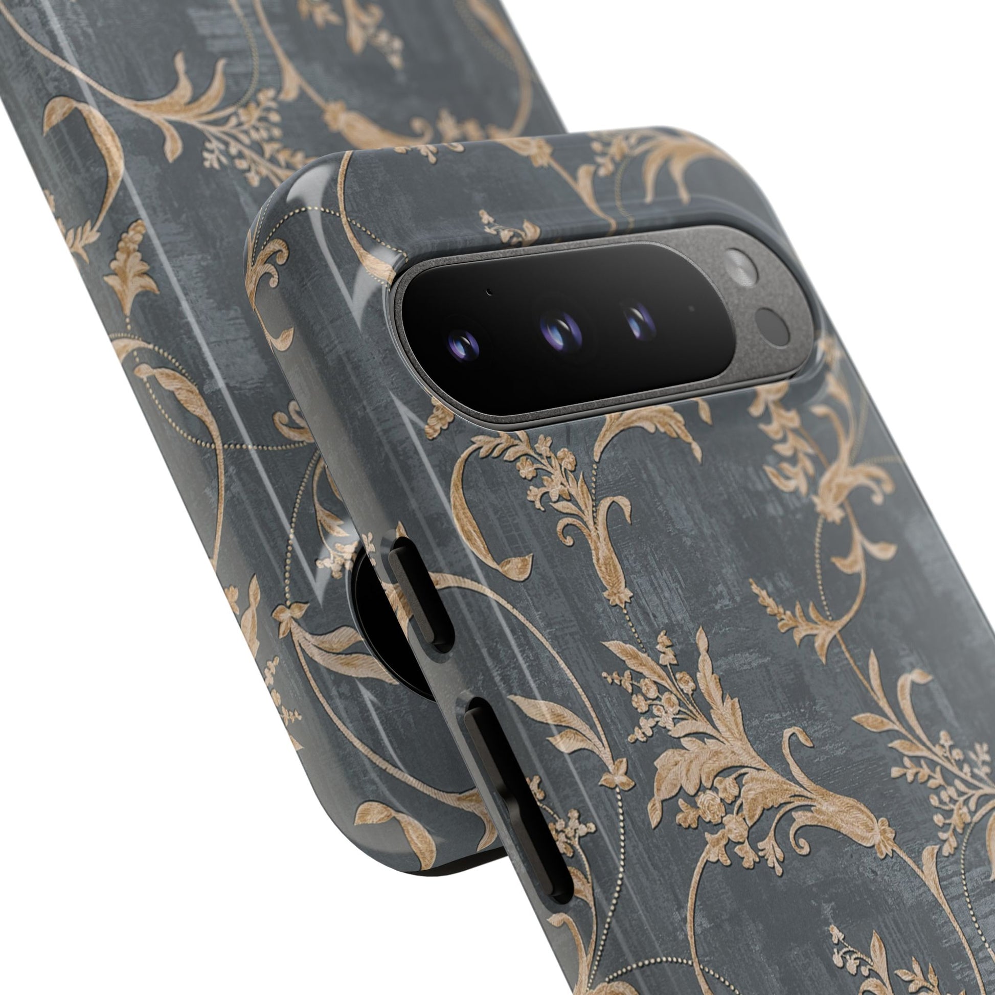 Old-Fashioned Flower Phone Case – Aesthetic Protective Cover for iPhone & Samsung - JGUS