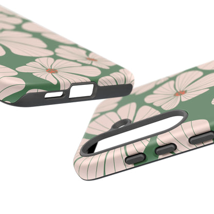 Retro Floral Abstract Phone Case – Vintage 70s & 80s Aesthetic for iPhone & Samsung - JGUS