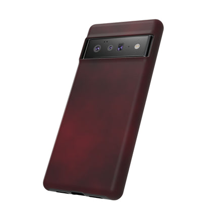 Vintage Burgundy Cherry Phone Case – Elegant Floral Design for iPhone 17 & Samsung Galaxy | Tough Protective Cover - JGUS