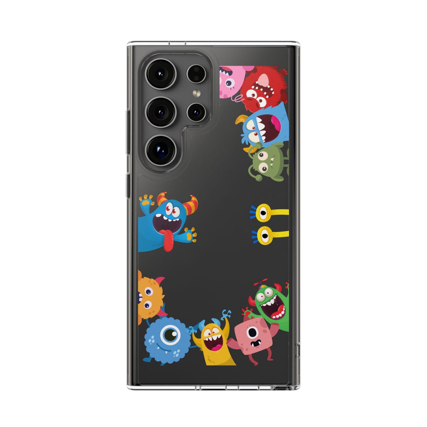 Monster Party Clear Phone Case