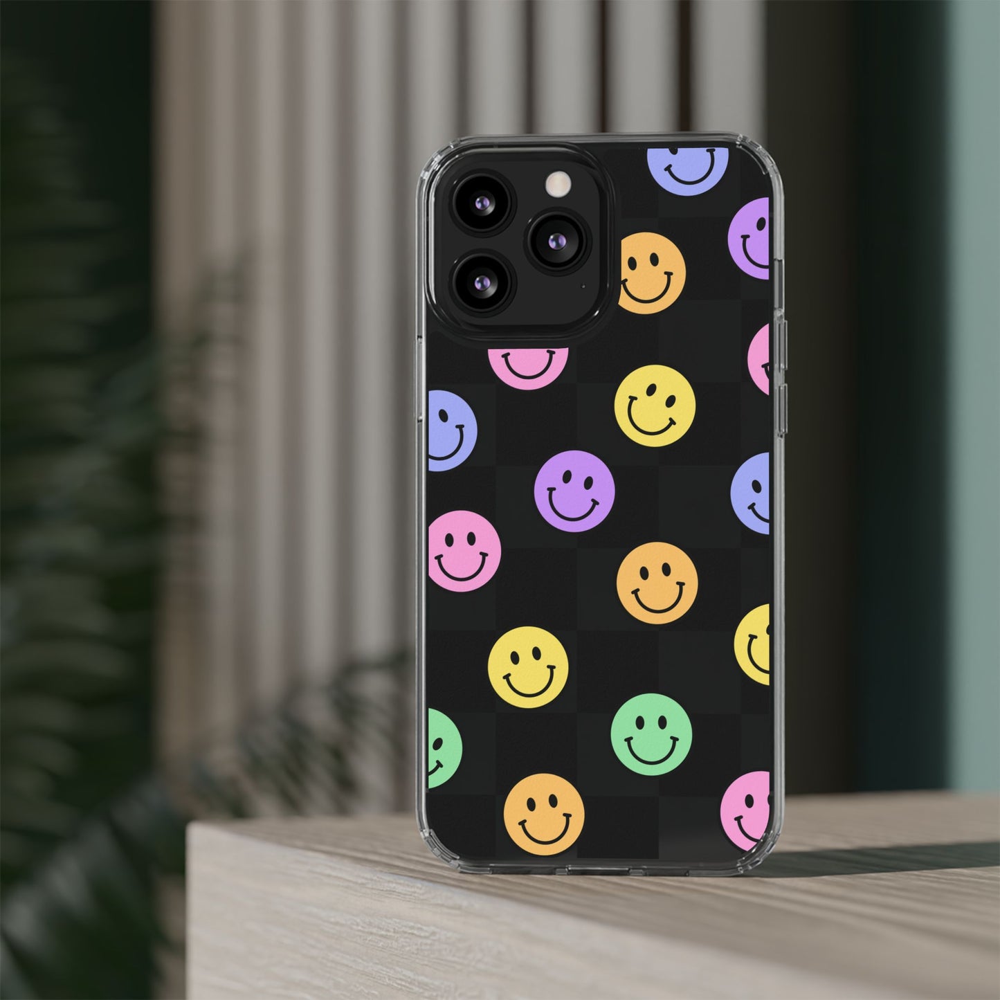 Happy Vibes Clear Phone Case