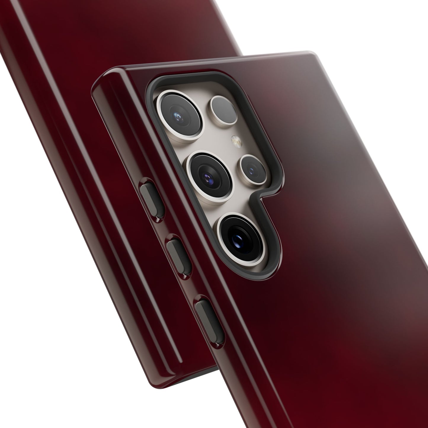 Vintage Burgundy Cherry Phone Case – Elegant Floral Design for iPhone 17 & Samsung Galaxy | Tough Protective Cover - JGUS