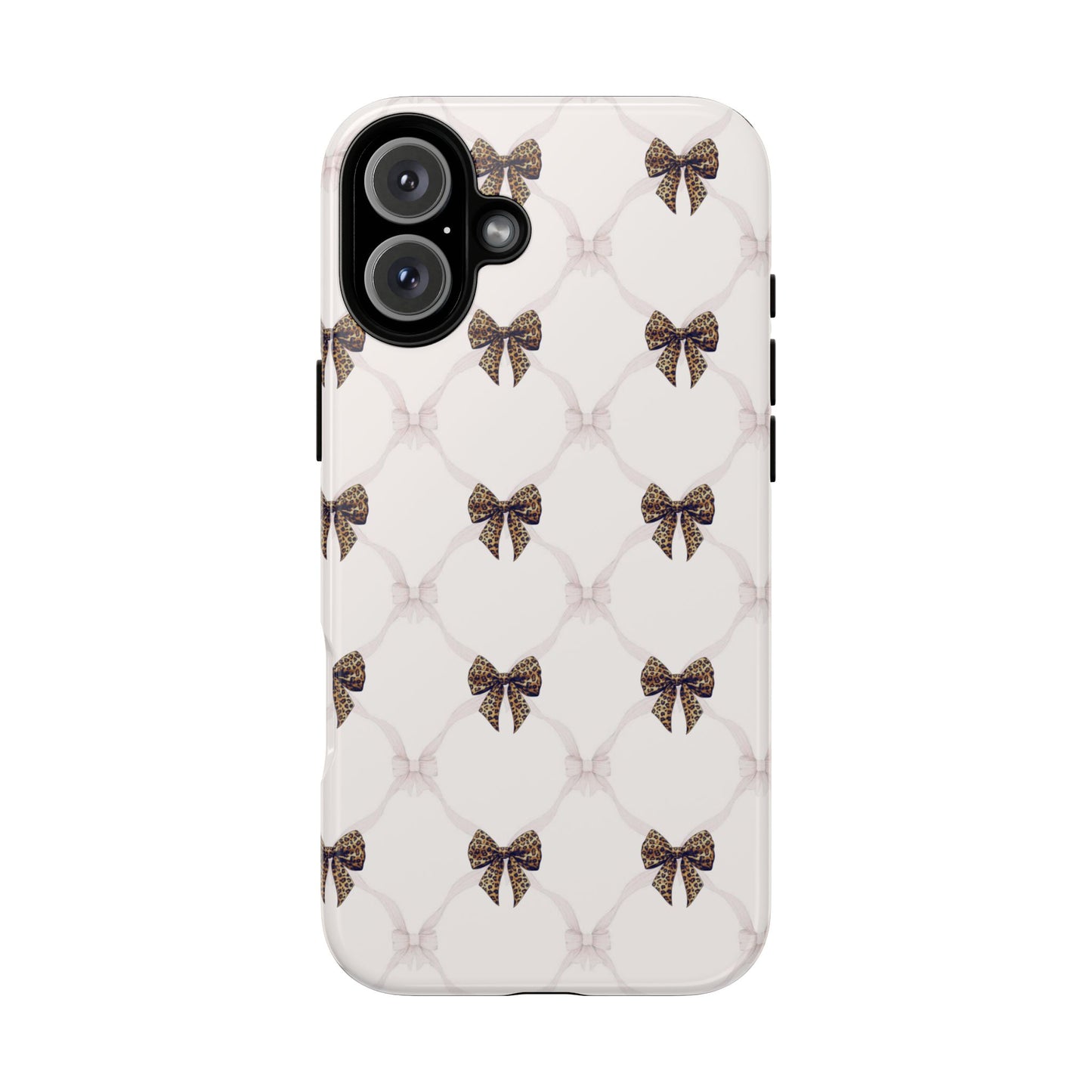 Chic Bow Pattern Phone Case | Elegant Clear Protective Case | Stylish iPhone & Samsung Cover - JGUS
