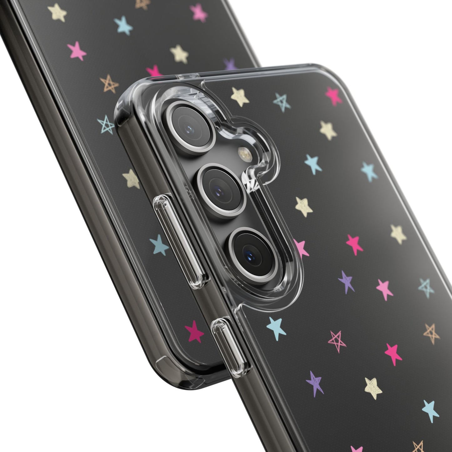 Star Pattern Clear Phone Case – Stylish & Durable Protection for Your Phone