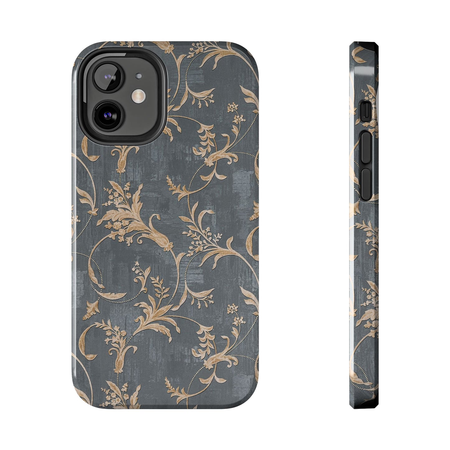 Old-Fashioned Flower Phone Case – Aesthetic Protective Cover for iPhone & Samsung