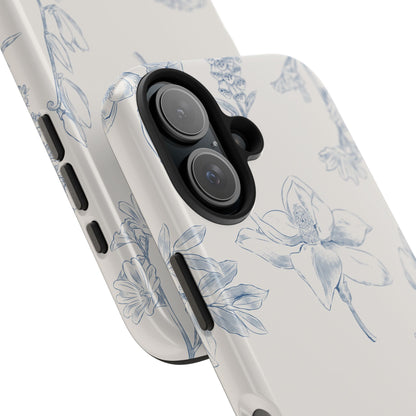 Jasmine Sketch Phone Case – Artistic Design, Slim, Durable & MagSafe Compatible
