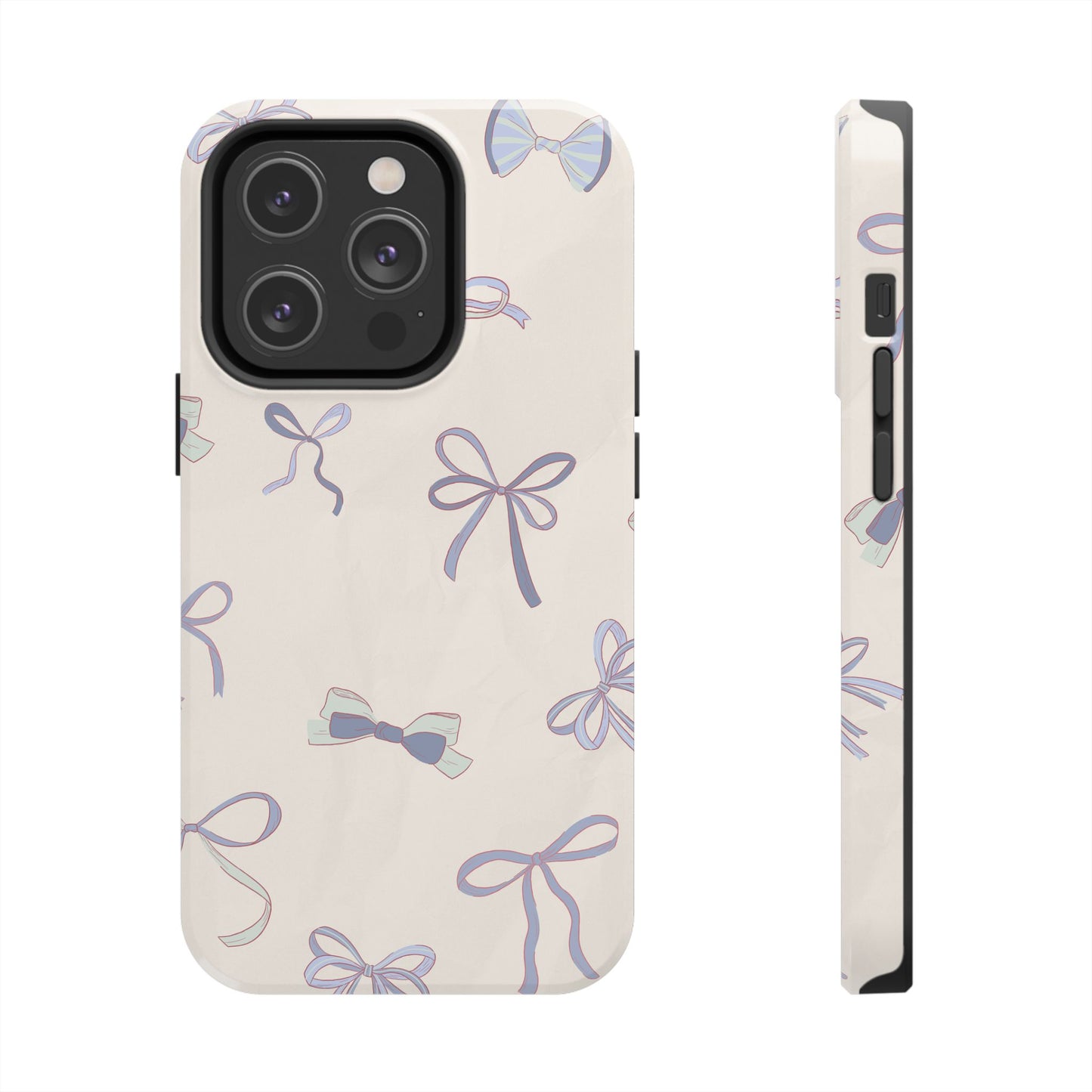 Coquette Pattern Ribbon bow Phone Case iPhone