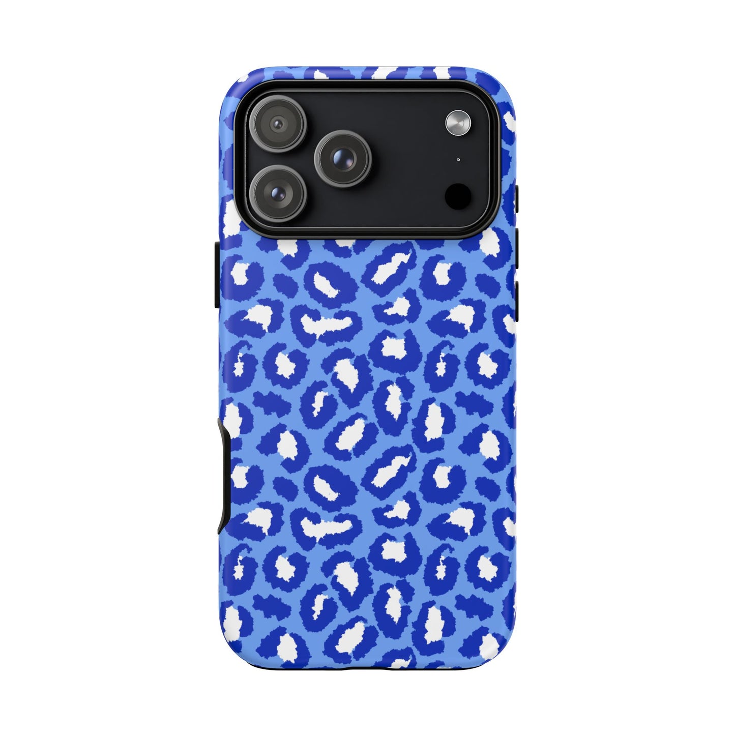 Leopard Vibes - Blue Edition Phone Case for iPhone & Samsung - Stylish & Durable Animal Print Case - JGUS