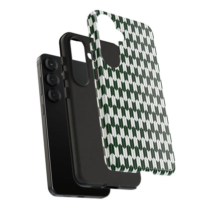 Green Harmony Geometric Phone Case – Durable, Slim, and MagSafe Compatible - JGUS