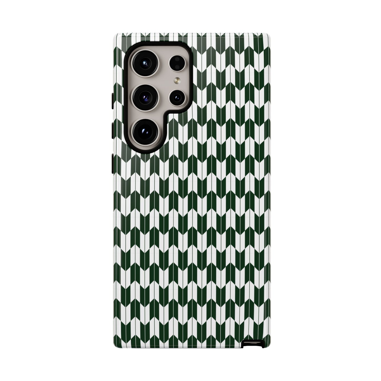 Green Harmony Geometric Phone Case – Durable, Slim, and MagSafe Compatible - JGUS