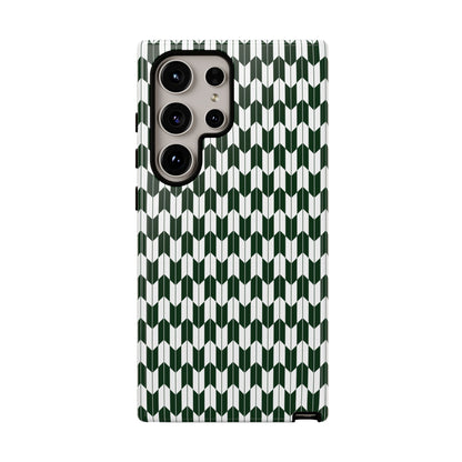 Green Harmony Geometric Phone Case – Durable, Slim, and MagSafe Compatible - JGUS