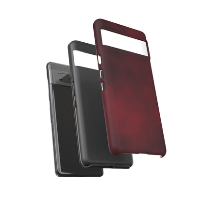 Vintage Burgundy Cherry Phone Case – Elegant Floral Design for iPhone 17 & Samsung Galaxy | Tough Protective Cover - JGUS