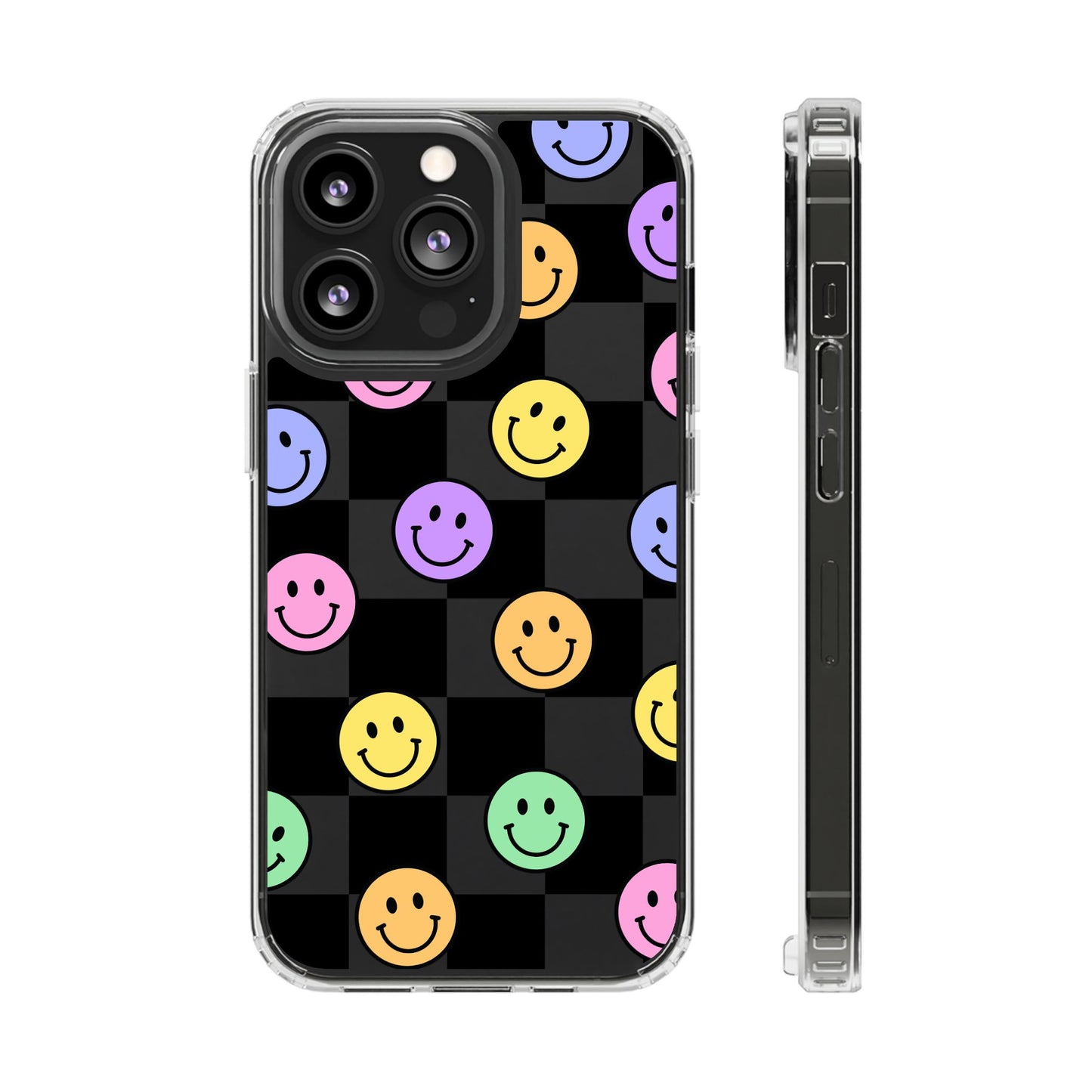 Happy Vibes Clear Phone Case