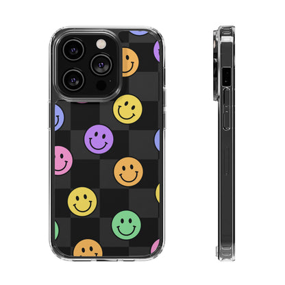 Happy Vibes Clear Phone Case