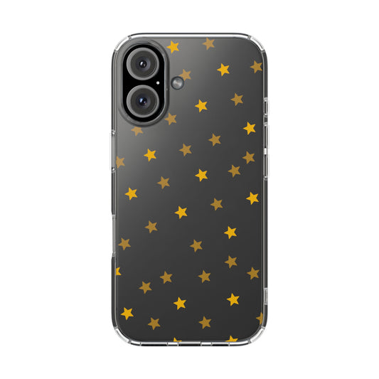 Yellow Stars Clear Phone Case