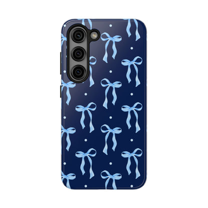 Bows and Blues Phone Case – Cute & Durable Bow Print Case for iPhone & Samsung