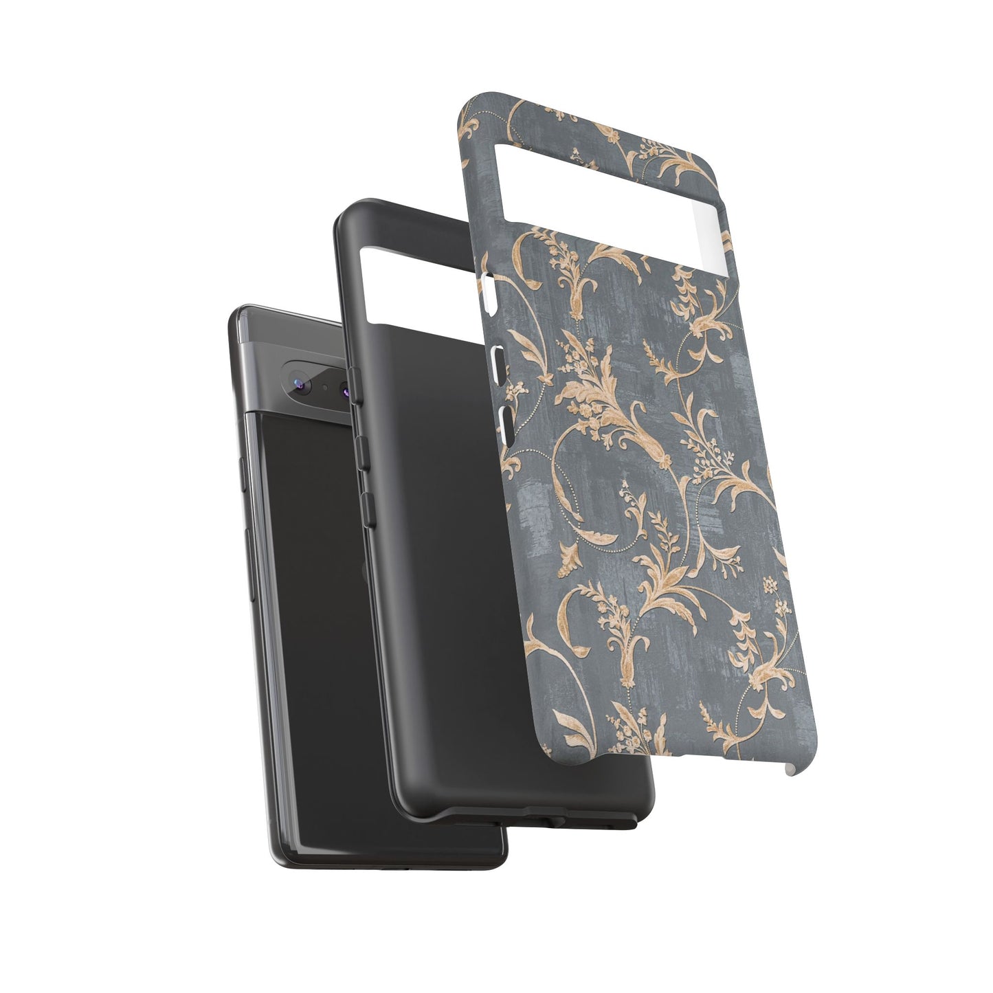 Old-Fashioned Flower Phone Case – Aesthetic Protective Cover for iPhone & Samsung - JGUS