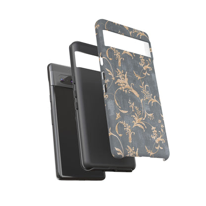 Old-Fashioned Flower Phone Case – Aesthetic Protective Cover for iPhone & Samsung - JGUS