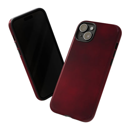 Vintage Burgundy Cherry Phone Case – Elegant Floral Design for iPhone 17 & Samsung Galaxy | Tough Protective Cover - JGUS