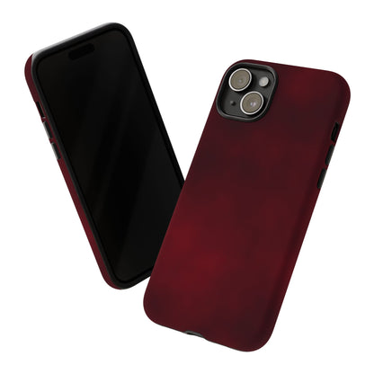Vintage Burgundy Cherry Phone Case – Elegant Floral Design for iPhone 17 & Samsung Galaxy | Tough Protective Cover - JGUS