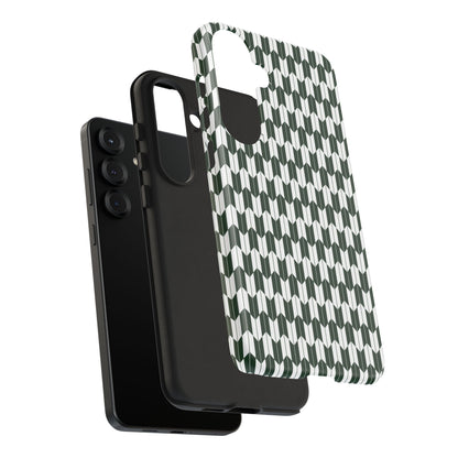 Green Harmony Geometric Phone Case – Durable, Slim, and MagSafe Compatible - JGUS