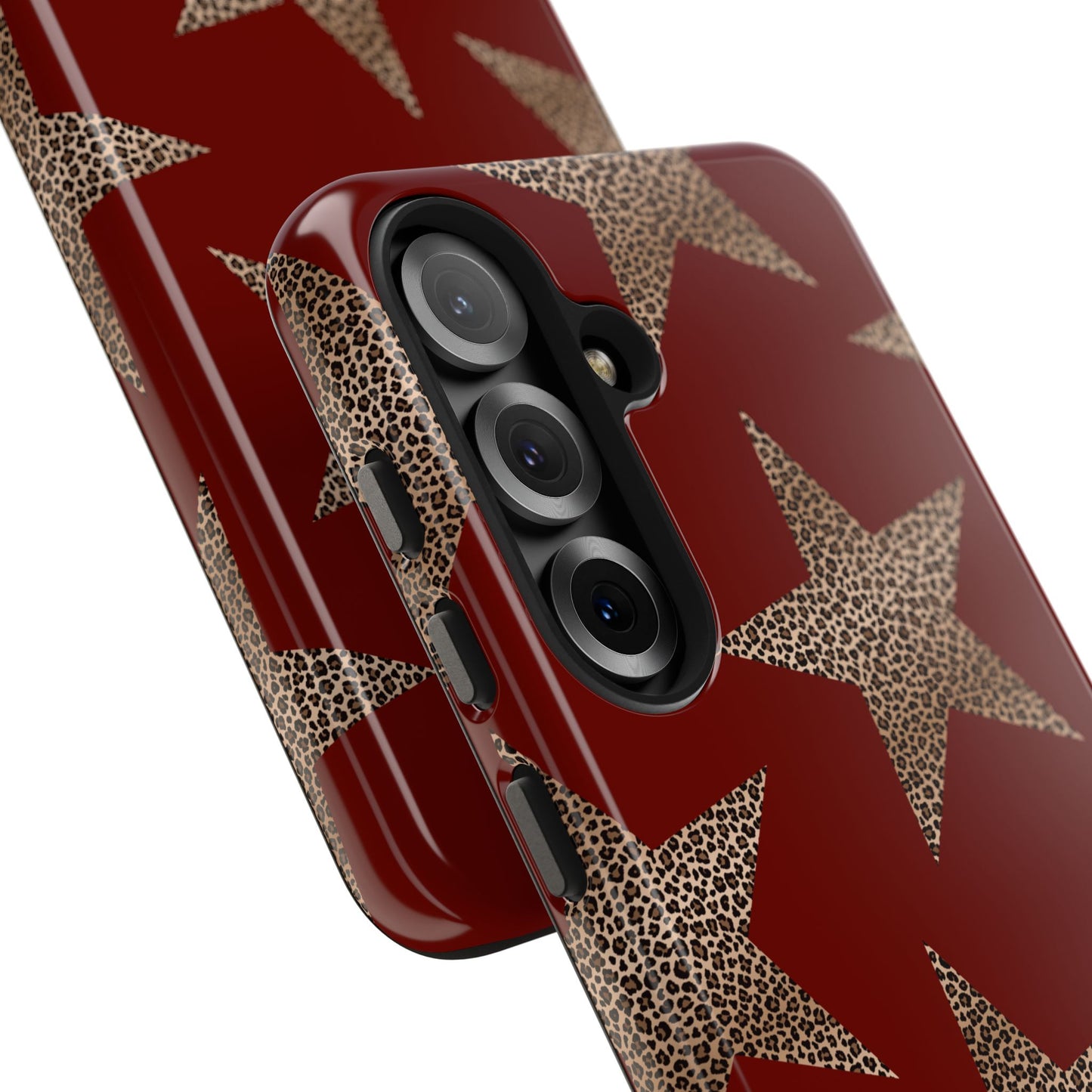 Leopard Star Luxe - Burgundy Edition | Aesthetic Coquette Phone Case for iPhone & Galaxy