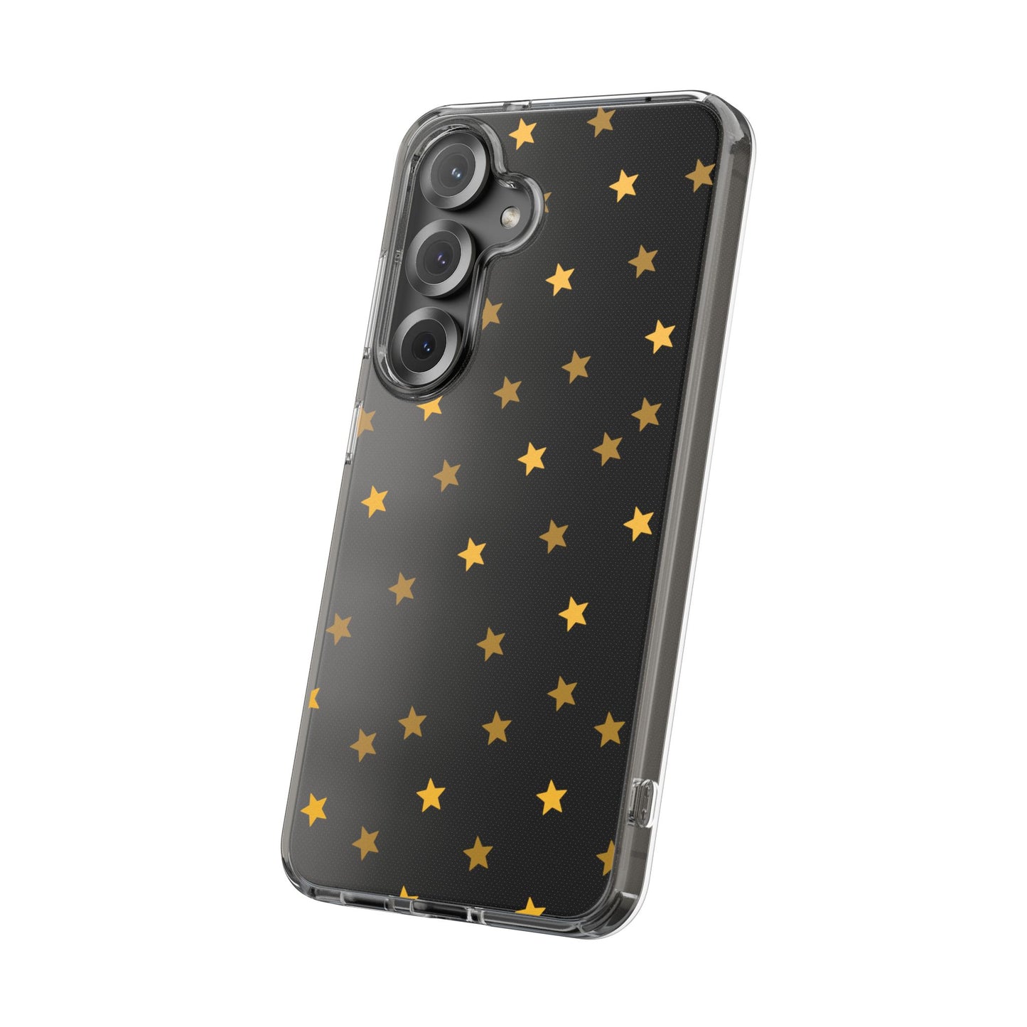 Yellow Stars Clear Phone Case
