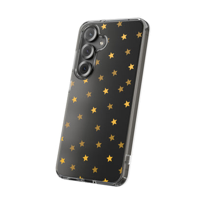 Yellow Stars Clear Phone Case
