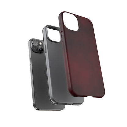 Vintage Burgundy Cherry Phone Case – Elegant Floral Design for iPhone 17 & Samsung Galaxy | Tough Protective Cover - JGUS