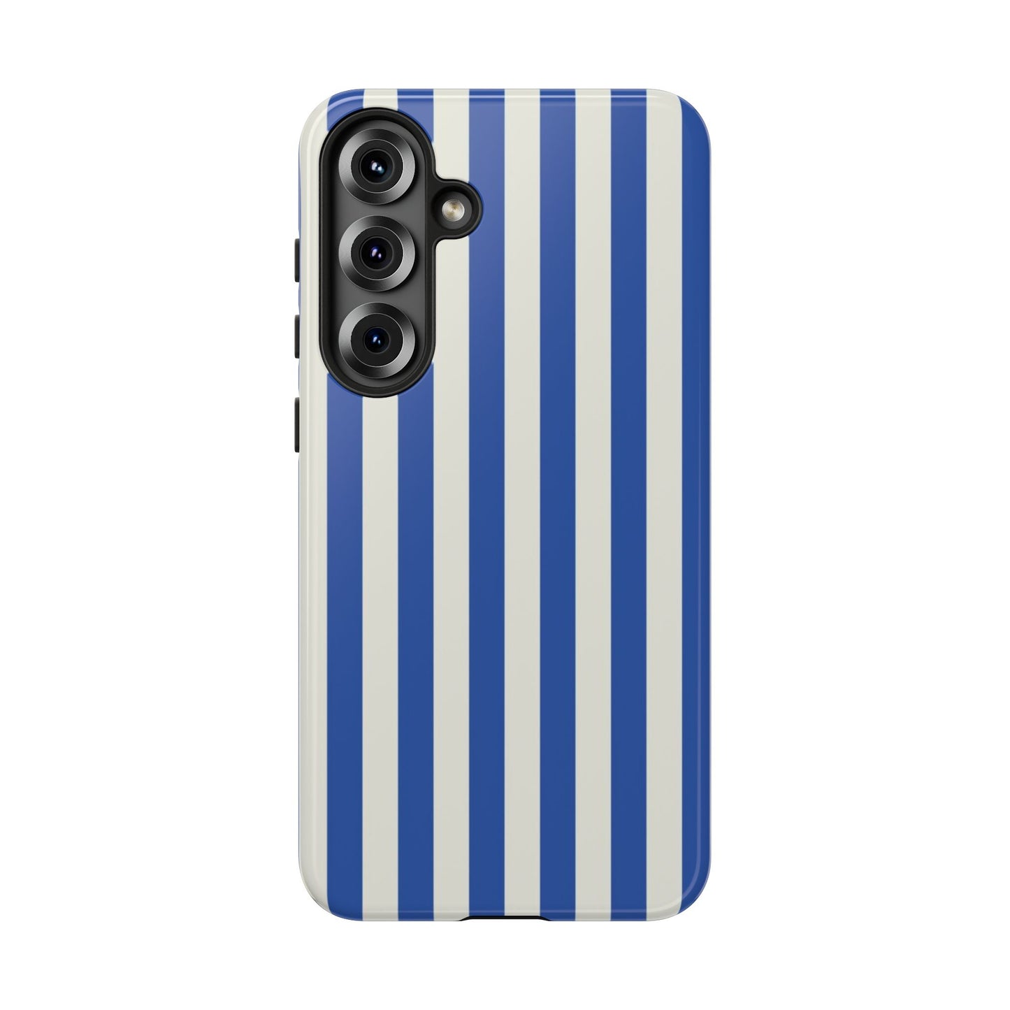 Title: Blue & White Stripe Phone Case – Classic Nautical Pattern for iPhone & Samsung - JGUS