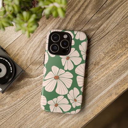 Retro Floral Abstract Phone Case – Vintage 70s & 80s Aesthetic for iPhone & Samsung - JGUS