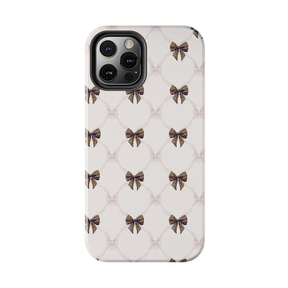 Chic Bow Pattern Phone Case | Elegant Clear Protective Case | Stylish iPhone & Samsung Cover