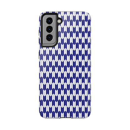 Blue Harmony Geometric Phone Case – Durable, Slim, and MagSafe Compatible