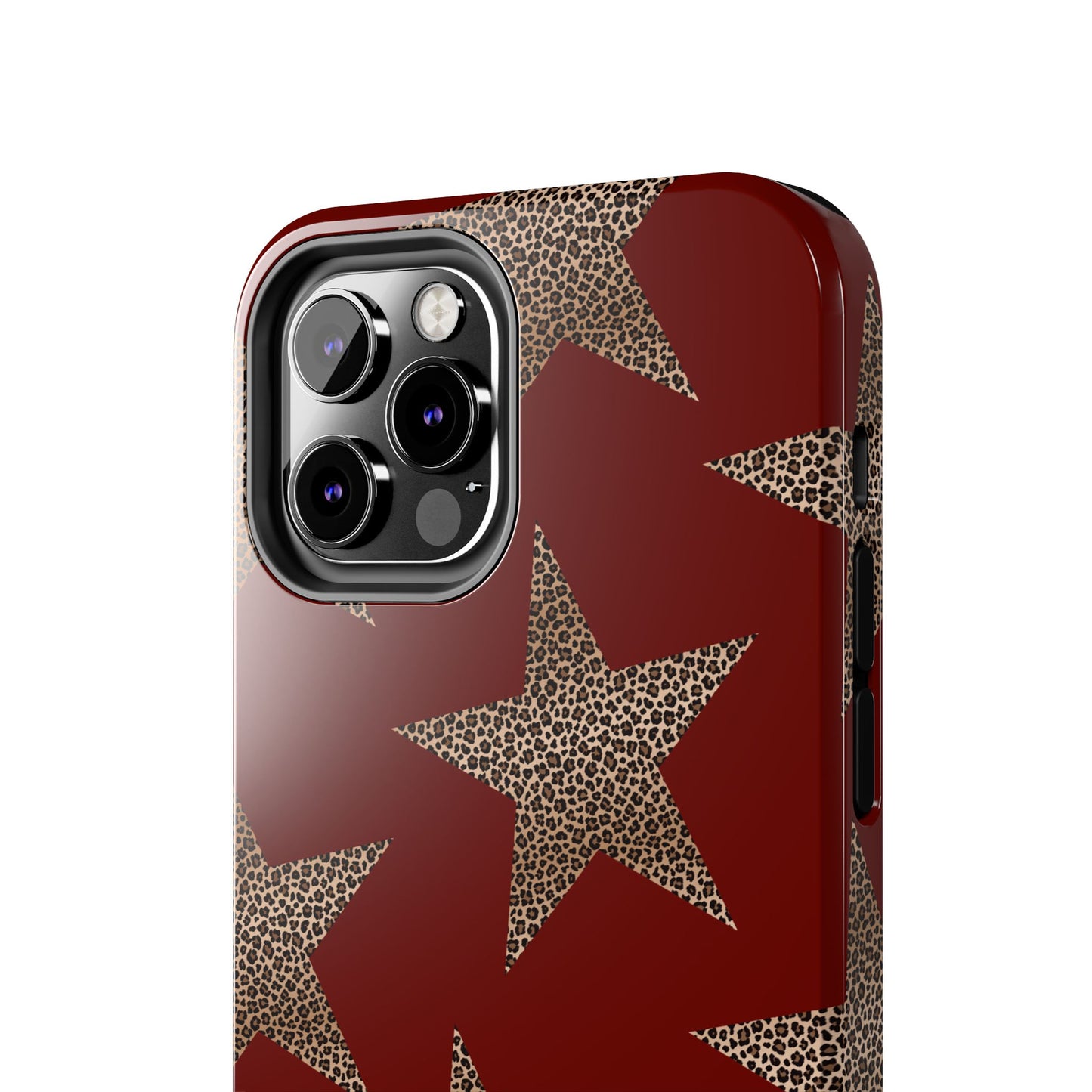 Leopard Star Luxe - Burgundy Edition | Aesthetic Coquette Phone Case for iPhone & Galaxy