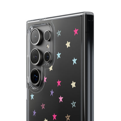 Star Pattern Clear Phone Case – Stylish & Durable Protection for Your Phone