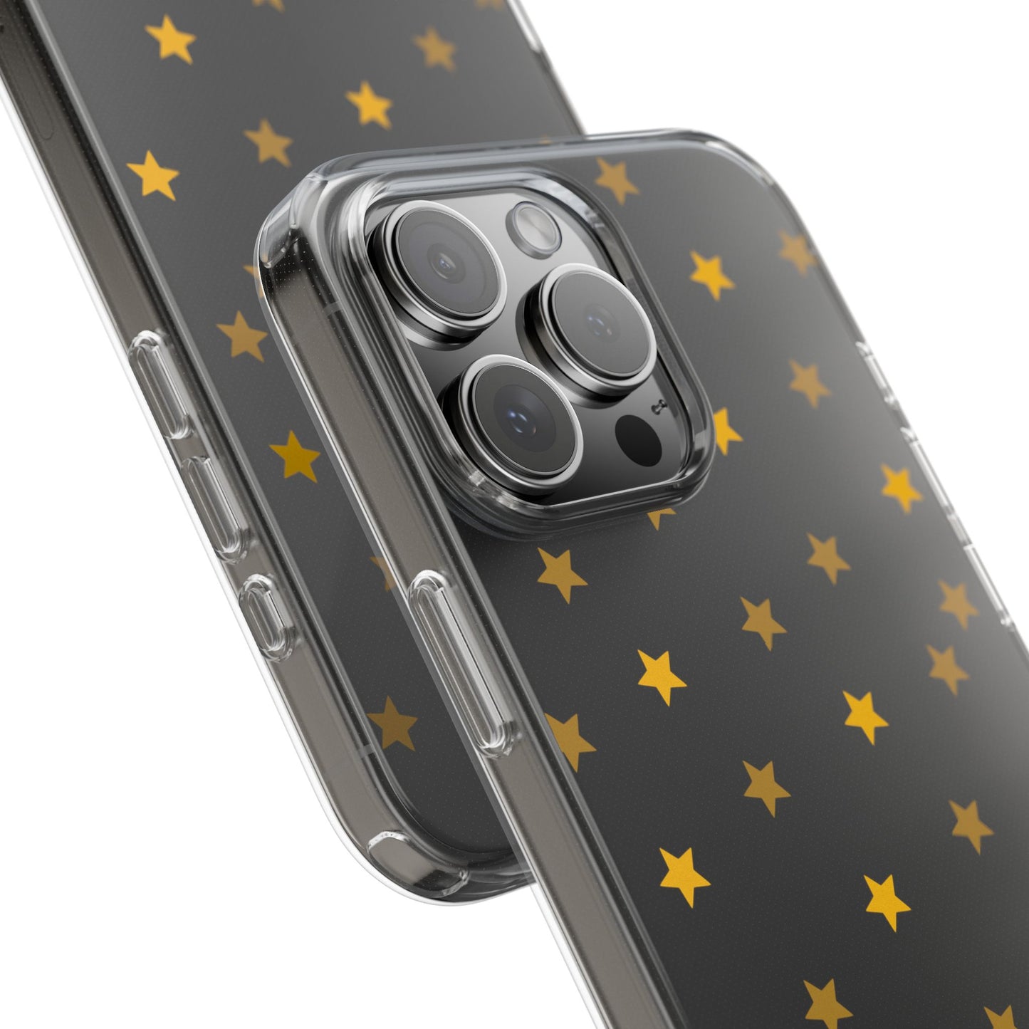 Yellow Stars Clear Phone Case