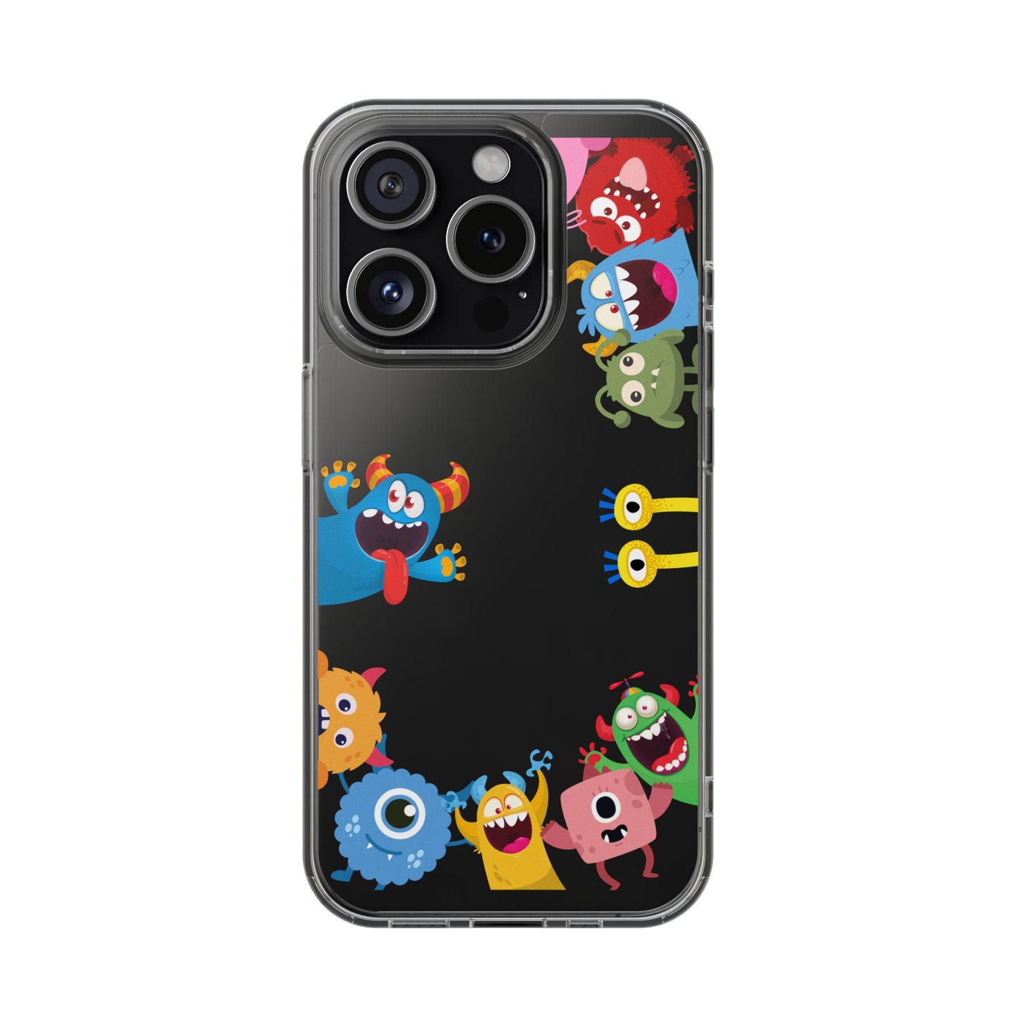 Monster Party Clear Phone Case