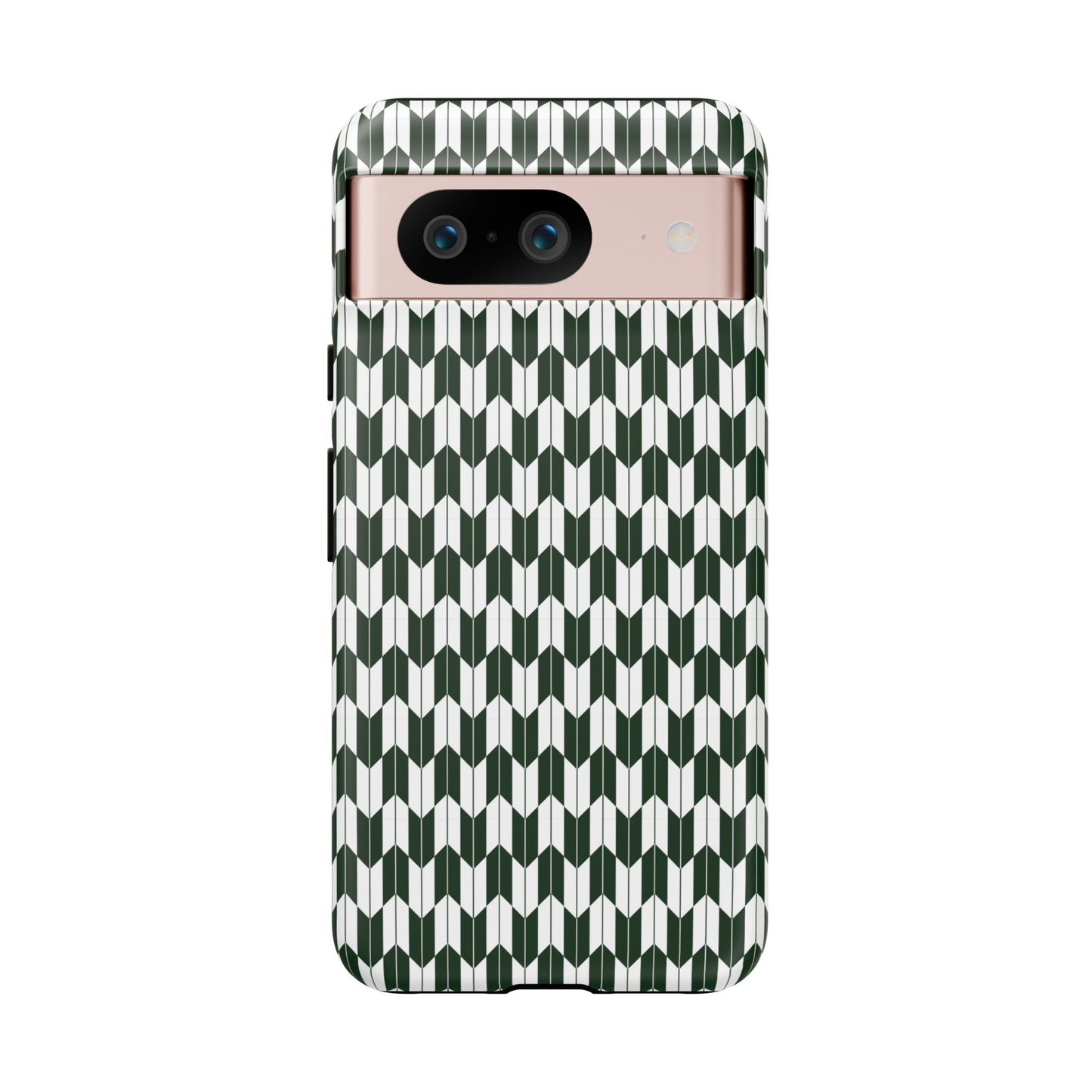 Green Harmony Geometric Phone Case – Durable, Slim, and MagSafe Compatible - JGUS